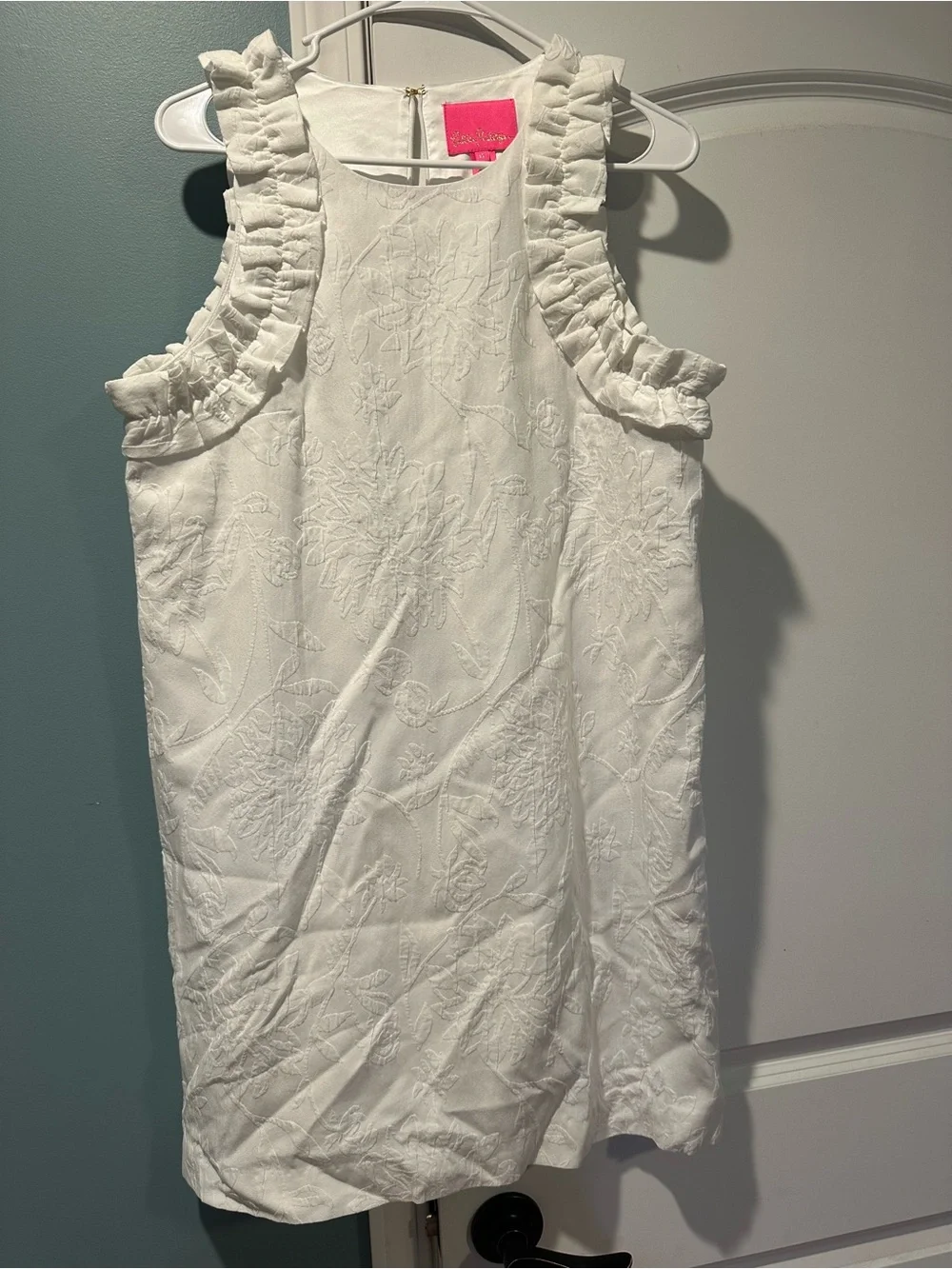 Lilly Pulitzer White Ruffled Mini Dress - Picture 1 of 1
